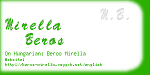 mirella beros business card